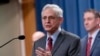 El fiscal general Merrick Garland habla durante una conferencia de prensa en la sede del Departamento de Justicia en Washington, el 27 de junio de 2024. 