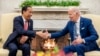 President Joe Biden meets with Indonesia's President Joko Widodo in the Oval Office of the White House, Nov. 13, 2023.