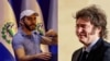 Montaje fotográfico con los presidentes Nayib Bukele y Javier Milei, de El Salvador y Argentina, respectivamente.
