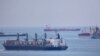 Belize flag bulker Queen Lila, carrying corn under UN's Black Sea grain initiative, waits for inspection in the northern anchorage of Istanbul, Turkey May 14, 2023. 