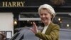 FILE - European Commission President Ursula von der Leyen in Windsor, England, Feb. 27, 2023. She will meet with U.S. President Joe Biden on Friday to discuss several issues, such as combating the climate crisis and potential sanctions against China.