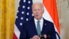 President Joe Biden speaks during a news conference with India's Prime Minister Narendra Modi in the East Room of the White House, June 22, 2023, in Washington.