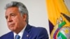 ARCHIVO - El presidente de Ecuador, Lenín Moreno, escucha mientras es entrevistado, durante la Asamblea General de las Naciones Unidas, en septiembre de 2018, en la sede de la ONU.