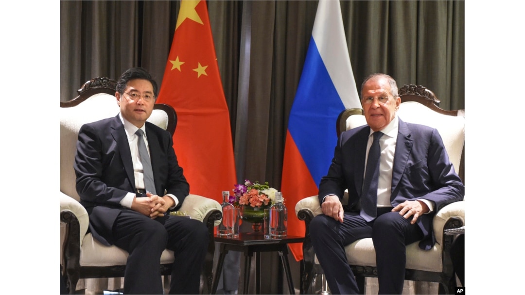 Shanxay hamkorlik tashkilotining Hindistonda kechgan yig'inida Rossiya va Xitoy bosh diplomatlari alohida gaplashib olgan, 4-may, 2023