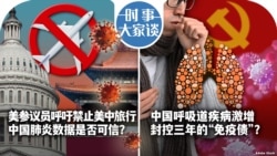 VOA卫视-时事大家谈：美参议员呼吁禁止美中旅行 中国肺炎数据是否可信？中国呼吸道疾病激增 封控三年的“免疫债”？
