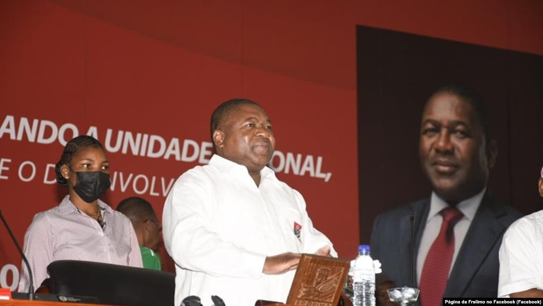 Filipe Nyusi, no congresso da Frelimo, Maputo, Moçambique, 25 Setembro 2022