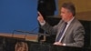 Ukraine's ambassador to the United Nations Sergiy Kyslytsya speaks during a United Nations General Assembly meeting at U.N. headquarters in New York on Oct. 10, 2022. 