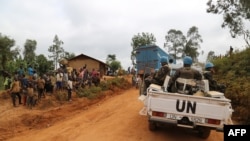 Soldados marroquinos da missão da ONU na RDC (Monusco) patrulham no território Djugu, província de Ituri, leste da Rep. Dem. Congo. 13 de março, 2020.