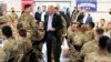 President Joe Biden visits with members of the 82nd Airborne Division March 25, 2022, in Jasionka, Poland.