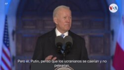 Joe Biden: "Putin pensó que los ucranianos se caerían y no pelearían"