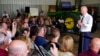 President Joe Biden speaks during a visit to O'Connor Farms, May 11, 2022, in Kankakee, Ill. Biden visited the farm to discuss food supply and prices as a result of Russia's invasion of Ukraine.