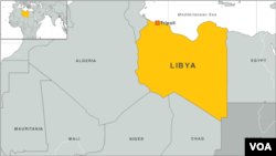 Ramani ya Libya na nchi zilizo jirani nao. 