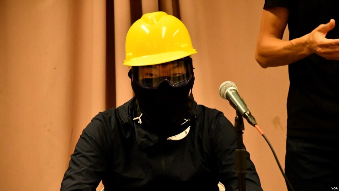 化名"郭殤"的發言人表示,反送中運動就是源於香港人對中共政權持續的不信任。(攝影: 美國之音湯惠芸)