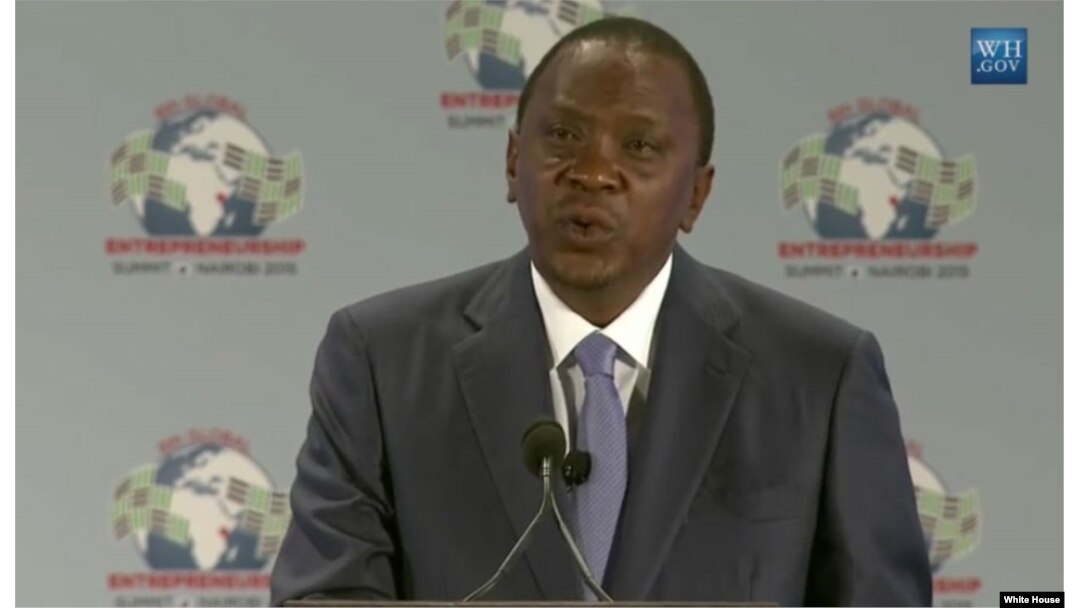 FILE - Kenyan President Uhuru Kenyatta.