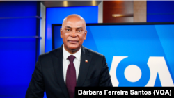 Adalberto Costa Júnior, presidente da UNITA, em entrevista nos estúdios da Voz da América em Washington, DC, no dia 22 de Junho de 2022.