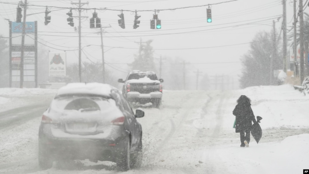 Tormenta invernal en Florence, Kentucky, el 6 de enero del 2025.