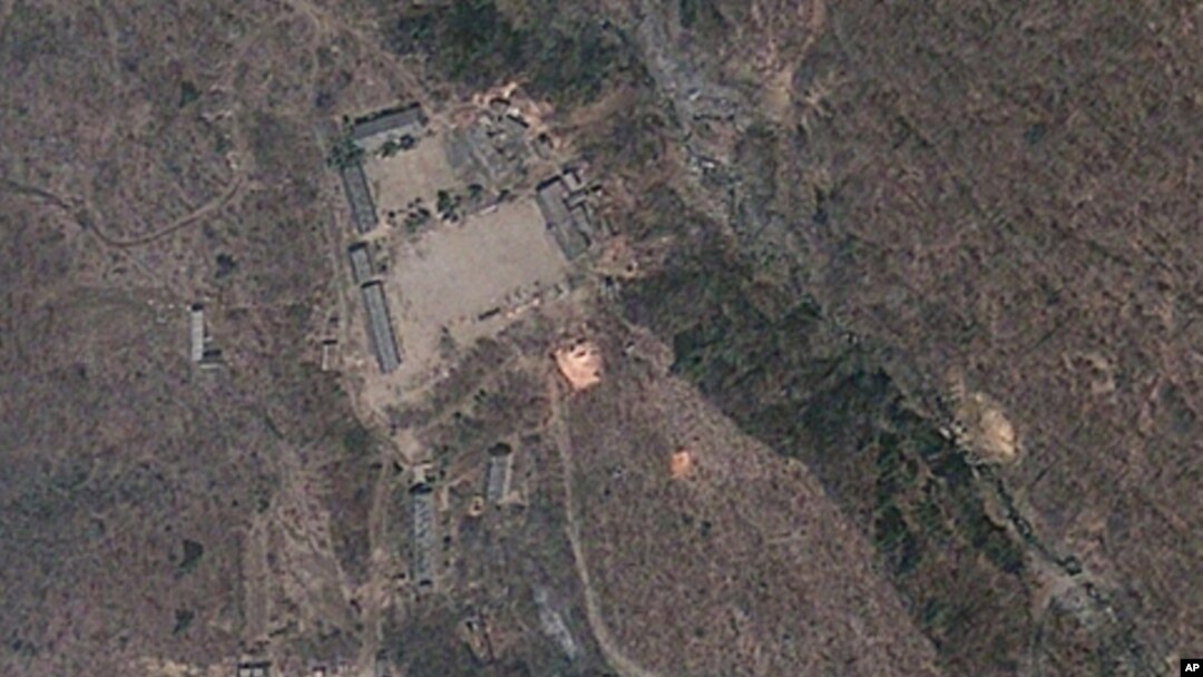 지난 6월 위성으로 촬영한 북한 풍계리 핵 실험장 위성사진. (자료사진)