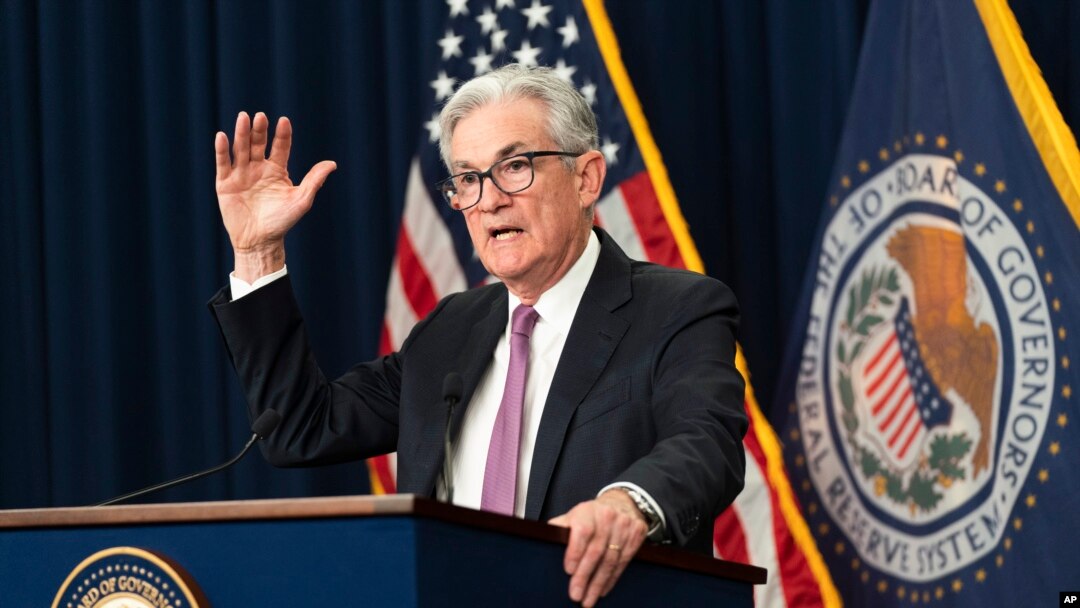 El jefe de la Reserva Federal de EEUU, Jerome Powell, durante una rueda de prensa en la sede de la institución, en Washington DC, el 27 de julio de 2022.