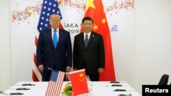 特朗普總統和習近平主席在日本大阪會面。 (2019年6月29日)