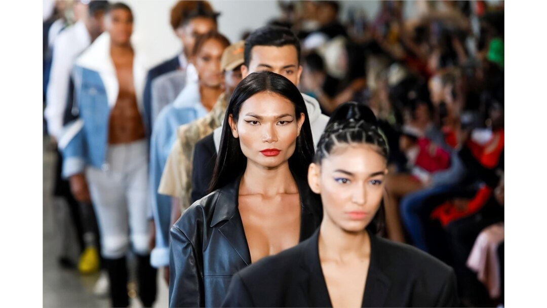 Mimi Tao, a transgender from Thailand, (second from front) works as a fashion model primarily in New York City.