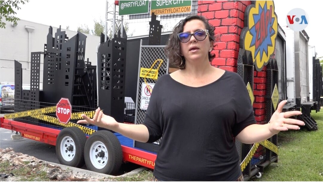 Johanna Diloné, fundadora de "Party Float", habla con la Voz de América sobre la idea que tuvo para hacer frente a la crisis del coronavirus con una nueva línea de negocio.