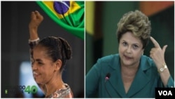 Marina Silva e Dilma Roussef 