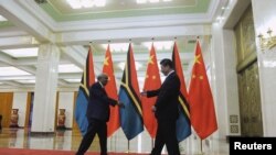 中國國家主席習近平2015年9月1日會見瓦努阿圖時任總理（路透社）