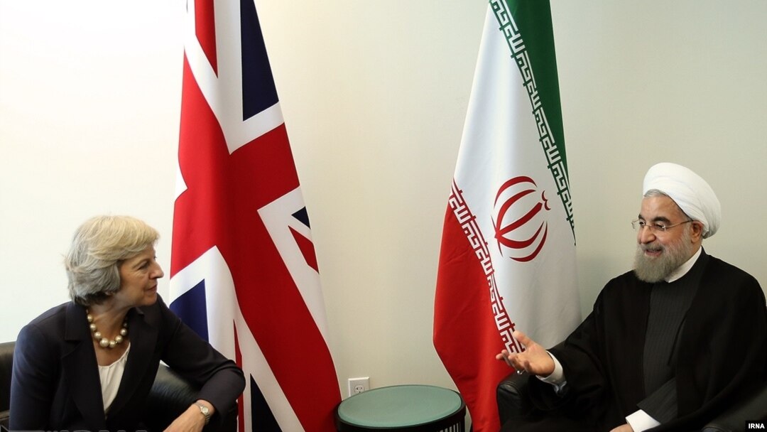 دیدار حسن روحانی با نخست وزیر بریتانیا در حاشیه نشست مجمع عمومی سازمان ملل متحد در نیویورک - ۳۰ شهریور ۱۳۹۵ 