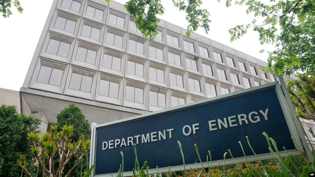 FILE - The building of the Department of Energy is seen in Washington, D.C., May 1, 2015. The Trump transition team has disavowed a survey it sent to the Department requesting the names of people working on climate change in the agency.