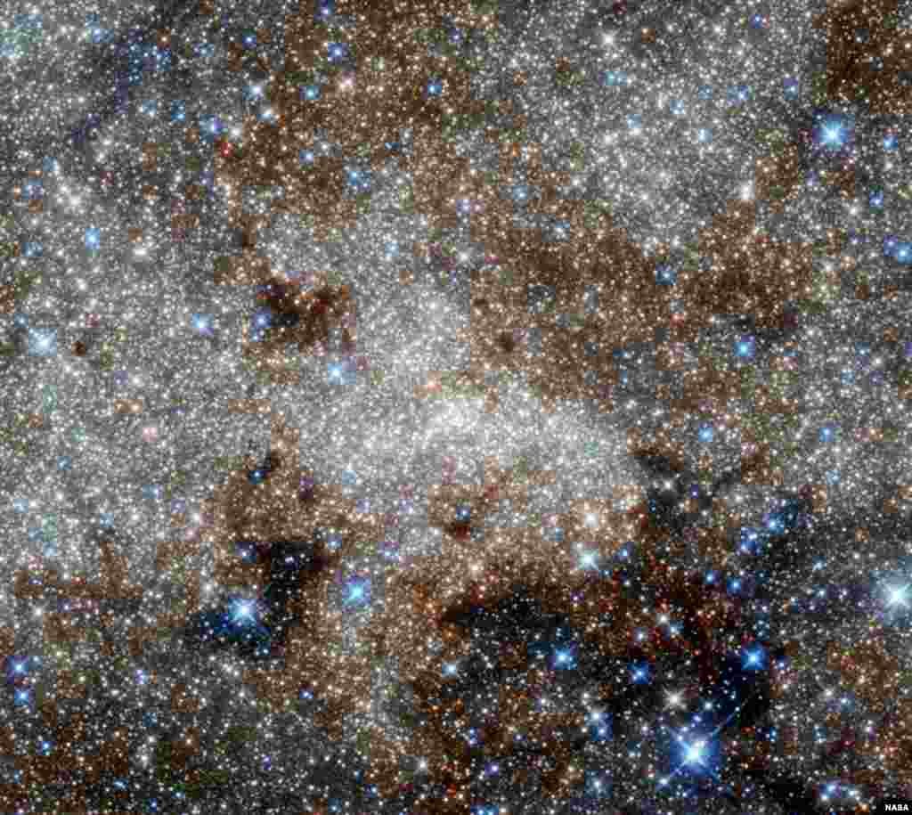 Star-studded center of the Milky Way towards the constellation of Sagittarius (NASA, ESA, and G. Brammer)