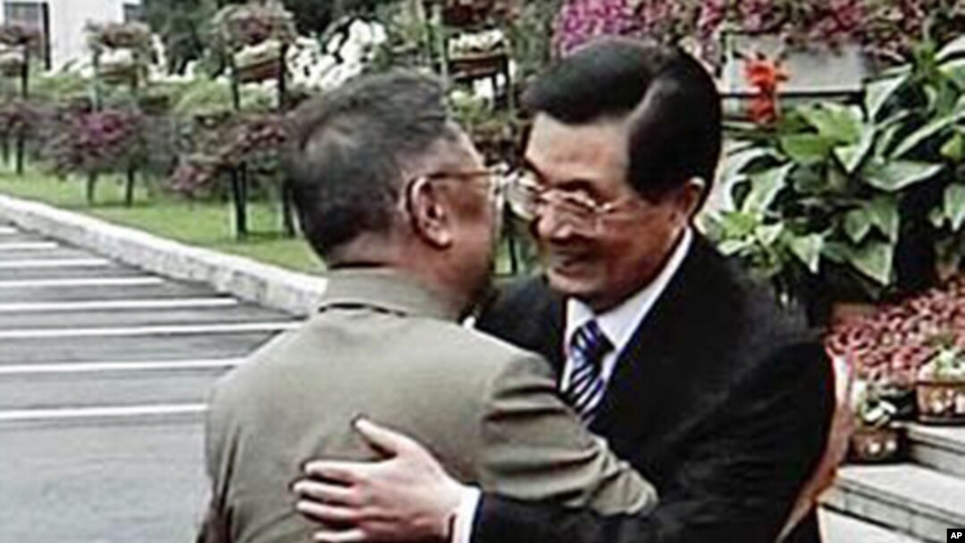 2010年8月23日中國領導人胡錦濤在長春會見北韓領導人金正日