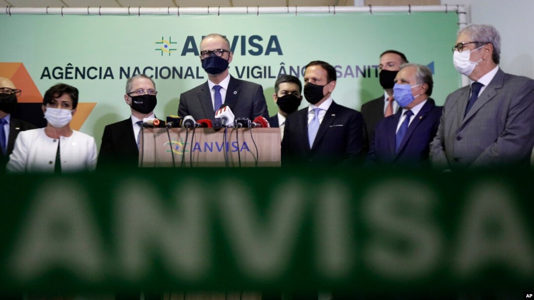 Konferencija za novinare članova brazilske agencije za zdravstveni nadzor
