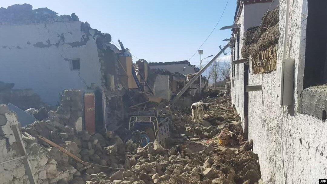 བོད་ཀྱི་དིང་རི་ཁུལ་དུ་ས་ཡོམ་གྱི་གནོད་འཚེ་ཚབས་ཅེ་བྱུང་ཡོད་པ།