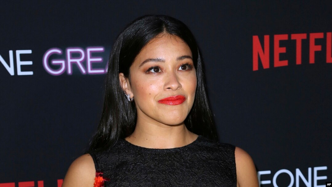 En esta foto del 17 de abril del 2019, la actriz Gina Rodríguez asiste a una función especial de "Someone Great" en Los Ángeles. AP.