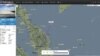 This screen grab from flightradar24.com shows the last reported position of Malaysian Airlines flight MH370, Friday night March 7, 2014. 