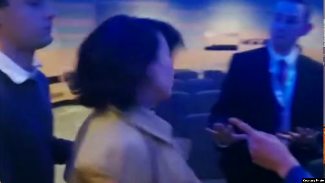 孔琳琳鬧場視頻截圖