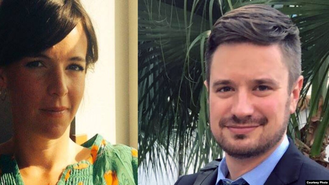 Ba experts ya l'ONU Zaida Catalan et Michael Sharp, babomamaki na basimba minduki na Kasaï le 12 mars 2017