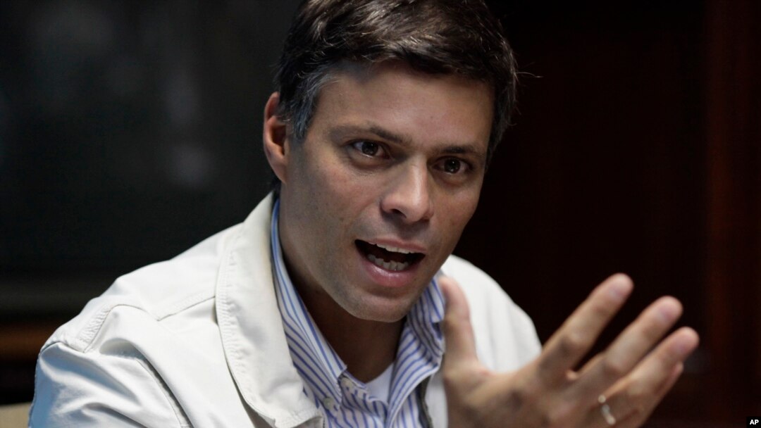 El dirigente opositor Leopoldo López esta detenido en la prisión de Ramo Verde