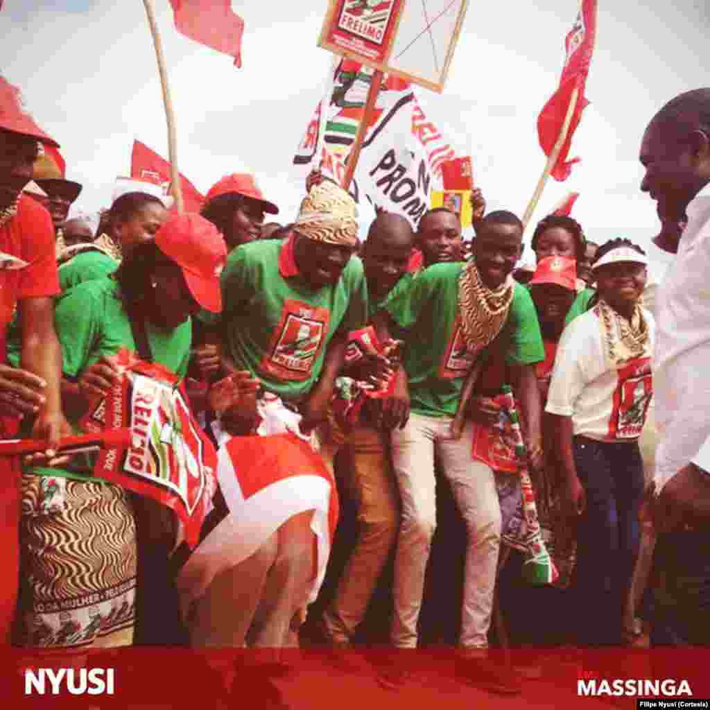 Filipe Nyusi em Massinga, província de Inhambane