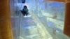 An ice slide at the "ICE!" exhibition, near Washington, DC.