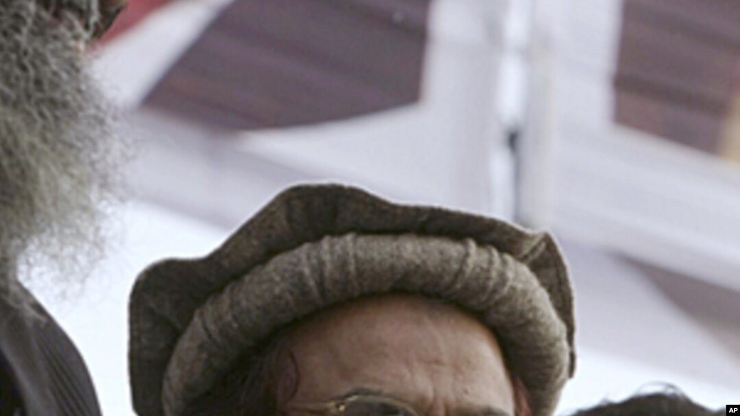 Hafiz Mohammad Saeed, the leader of a banned Islamic group Jamaat-ud-Dawa is seen during an anti-Indian rally to show solidarity with Indian Kashmiris, in Lahore, Pakistan, February 5, 2010 (file photo). 