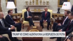 Trump ve como alentadora la respuesta de Putin a propuesta de cese al fuego