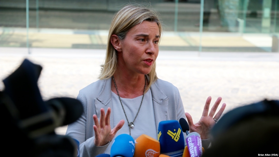 European Union foreign policy chief Federica Mogherini told reporters in Vienna that Iran and major powers will continue negotiations on a nuclear deal past a deadline for a long-term agreement, which is set to expire later Tuesday, July 7, 2015.