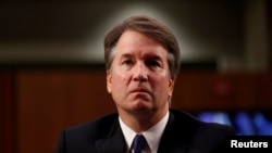 Archivo. El nominado para la Corte Suprema de EE.UU., Brett Kavanaugh, durante su audiencia de confirmación en la Comisión Judicial del Senado el 4 de septiembre de 2018.