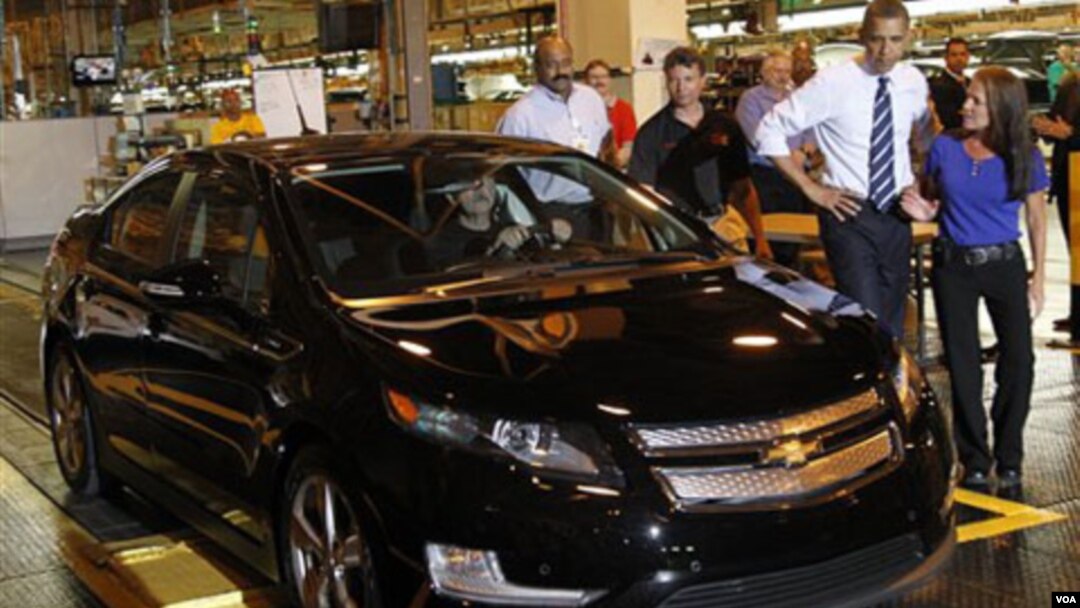 El presidente Obama visitó una de las factorías de GM en Hamtramck, Michigan, en julio de 2010.