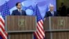 Ngoại trưởng Marco Rubio và Thủ tướng Benjamin Netanyahu trong cuộc họp báo sau khi hội đàm hôm 16/2.