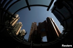 A general view of luxury residential apartments The Arch at the reclaimed West Kowloon in Hong Kong, Oct. 25, 2013.