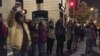 Protesters gather in Chicago after the release of a video showing police shooting Laquan McDonald. (C. Presutti/VOA)