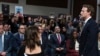 El presidente de META, Mark Zuckerberg, captado este miércoles 31 de enero en el Senado de EEUU al momento que pide disculpas a los familires de niños víctimas de las redes sociales.