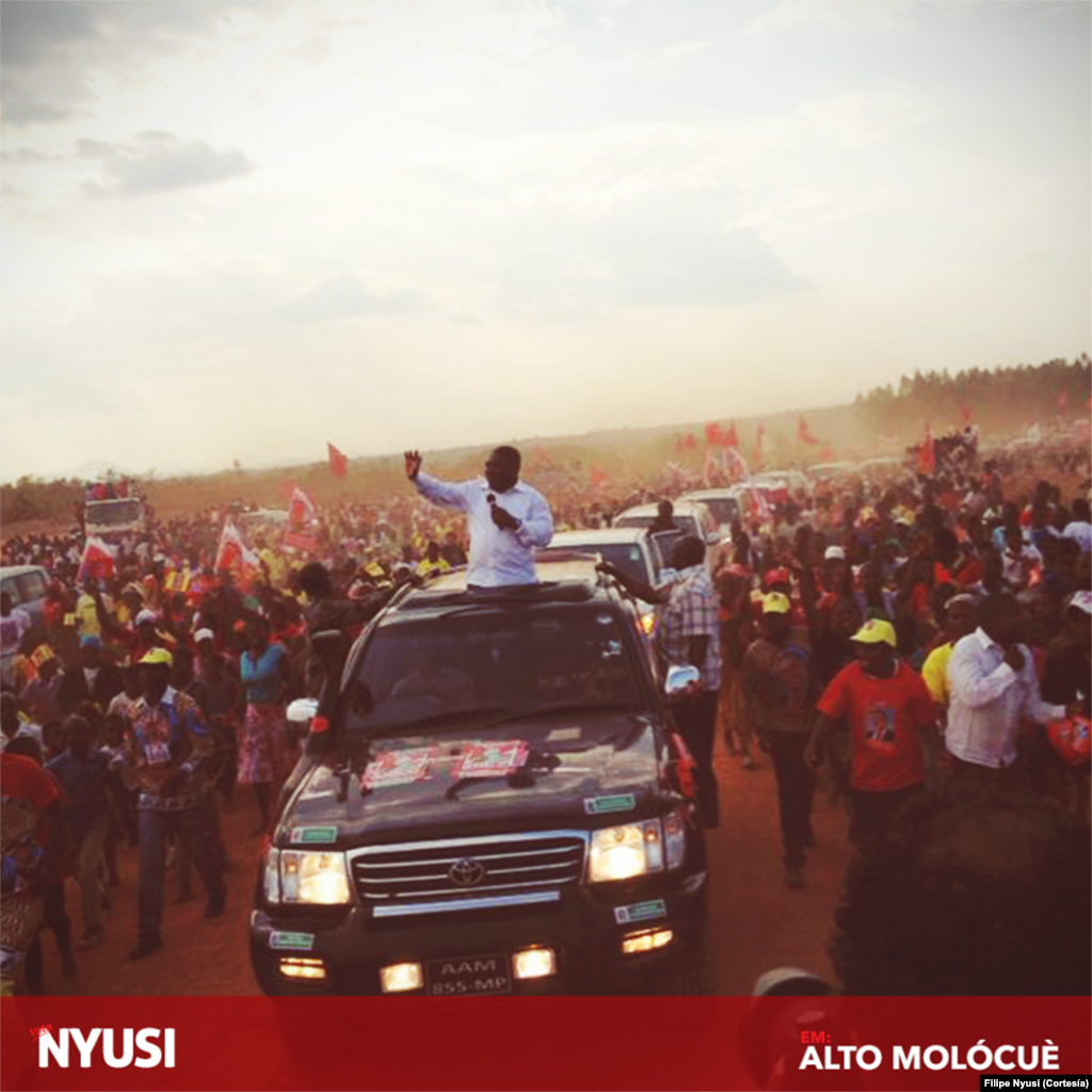 Filipe Nyusi no Alto Molocue, província da Zambézia